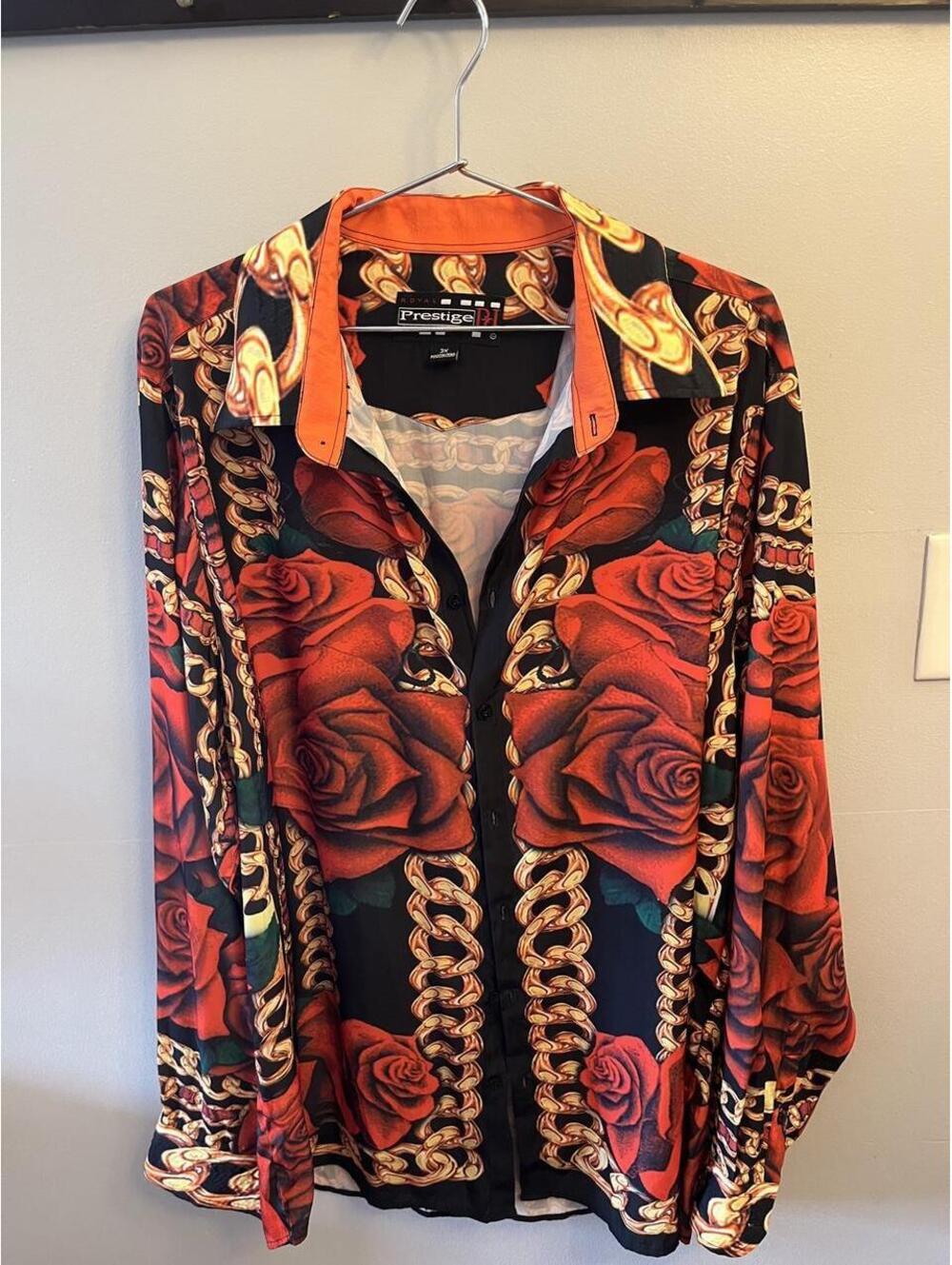Men's Multi and Red Shirt